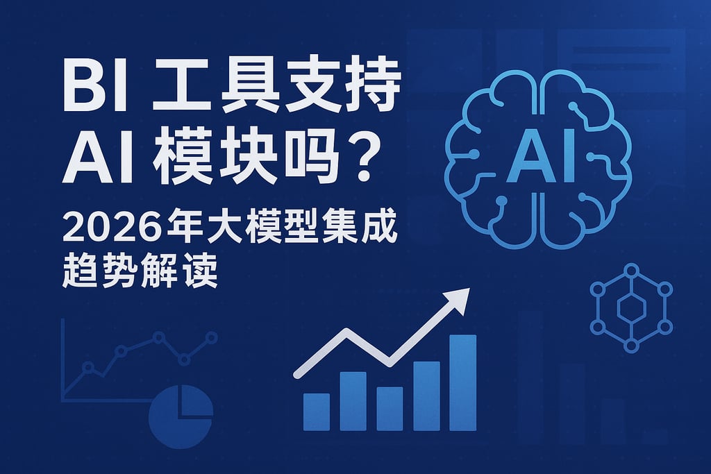 BI工具支持AI模块吗？2026年大模型集成趋势解读