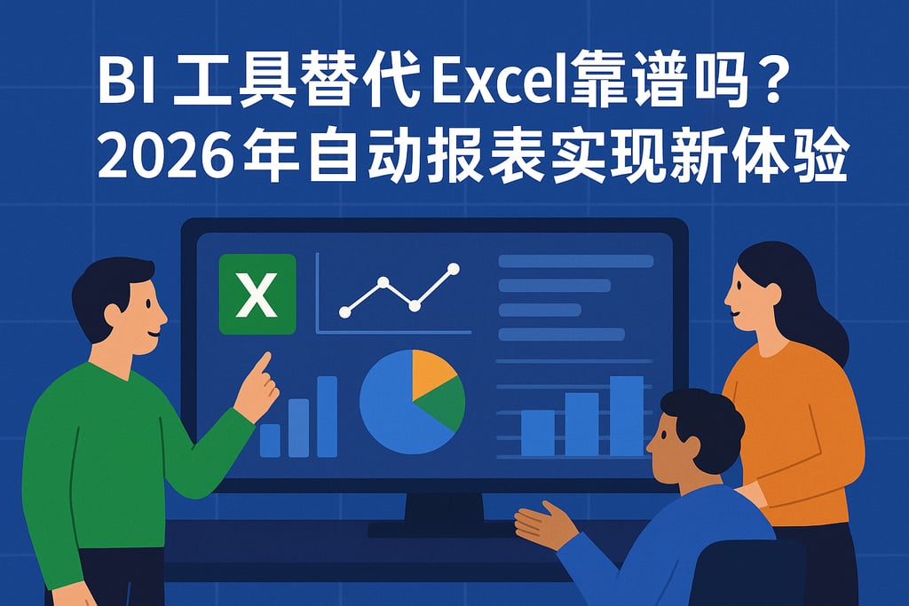BI工具替代Excel靠谱吗？2026年自动报表实现新体验