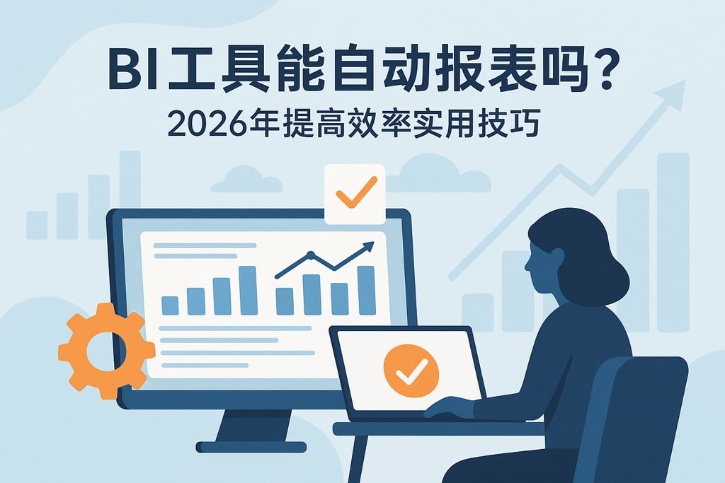 BI工具能自动报表吗？2026年提高效率实用技巧
