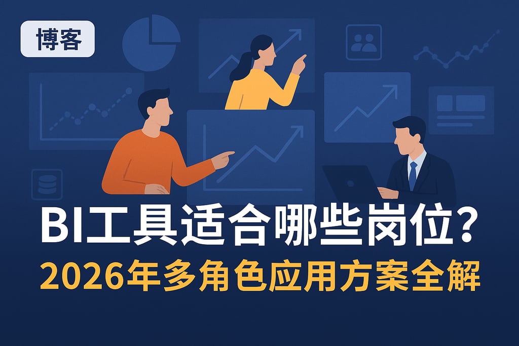 BI工具适合哪些岗位？2026年多角色应用方案全解