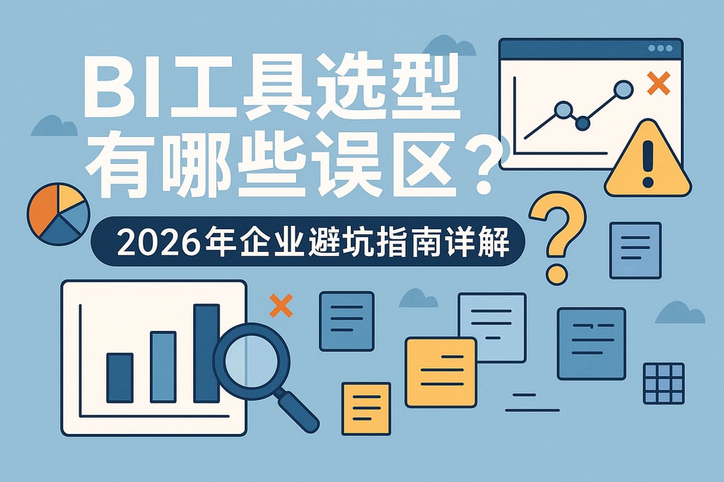 BI工具选型有哪些误区？2026年企业避坑指南详解