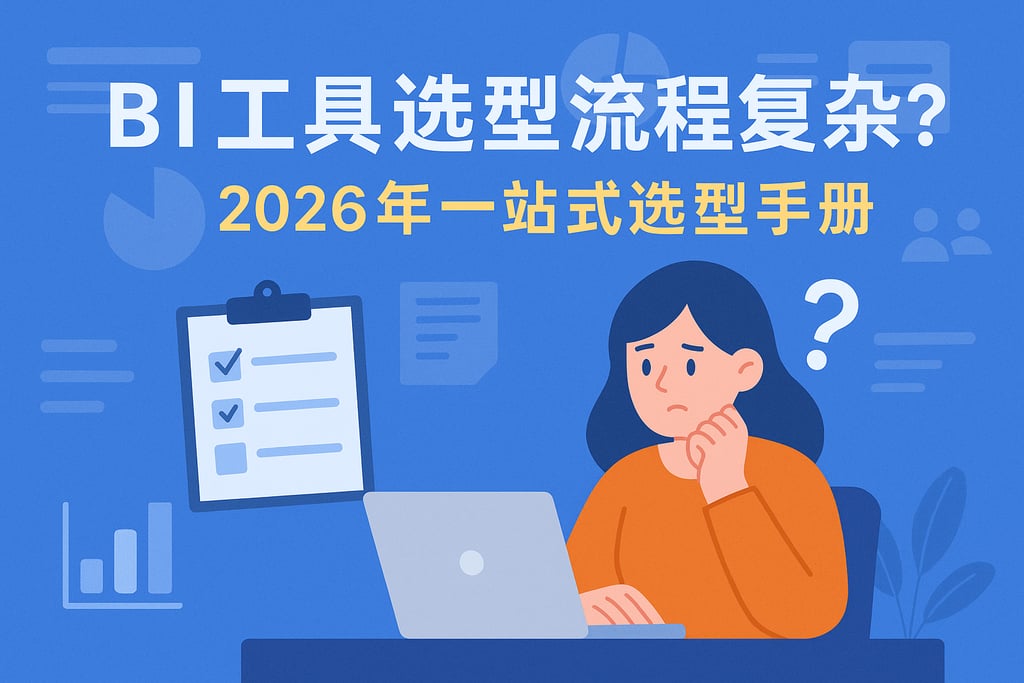 BI工具选型流程复杂吗？2026年一站式选型手册