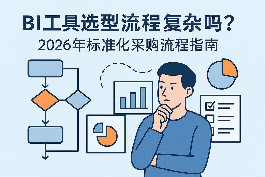 BI工具选型流程复杂吗？2026年标准化采购流程指南