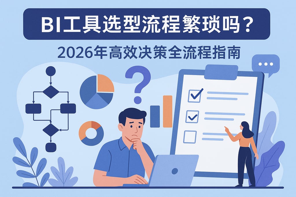 BI工具选型流程繁琐吗？2026年高效决策全流程指南