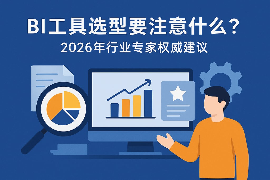 BI工具选型要注意什么？2026年行业专家权威建议