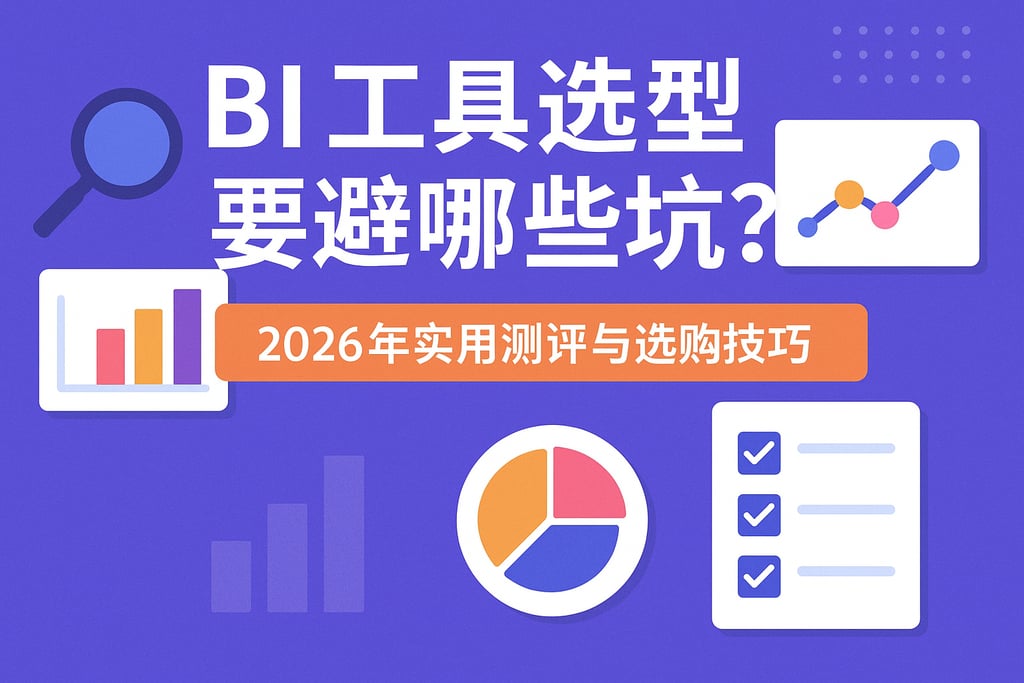 BI工具选型要避哪些坑？2026年实用测评与选购技巧