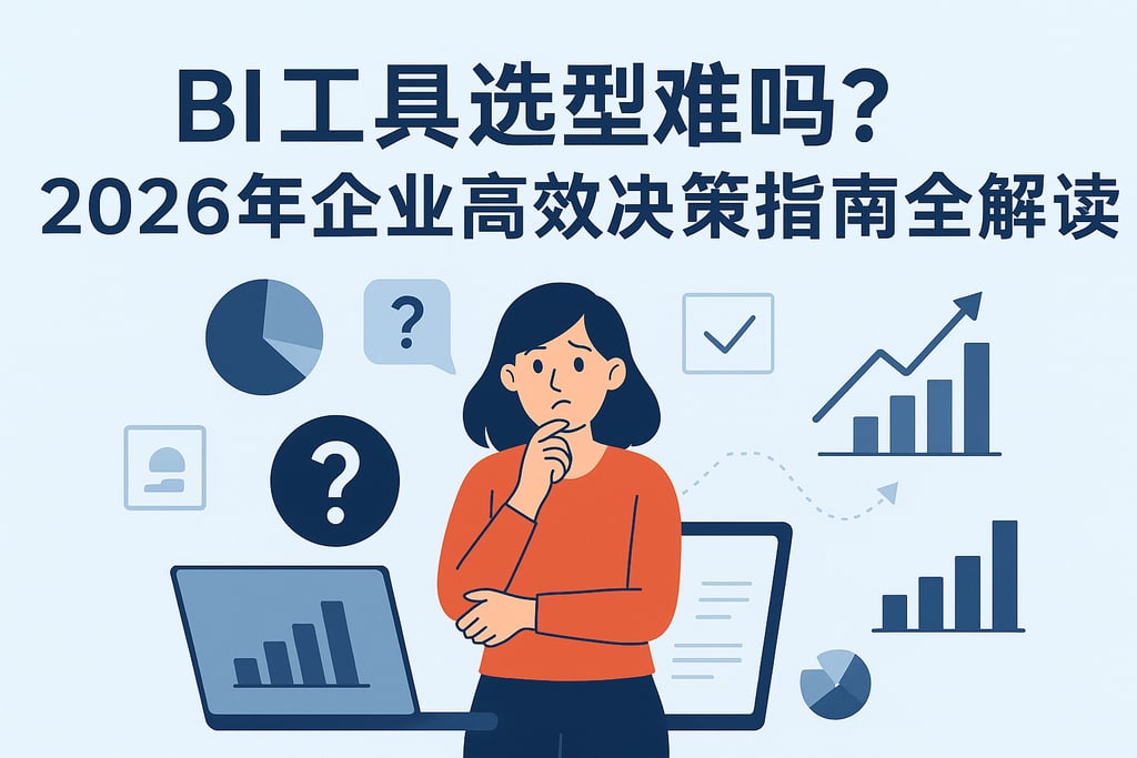 BI工具选型难吗？2026年企业高效决策指南全解读