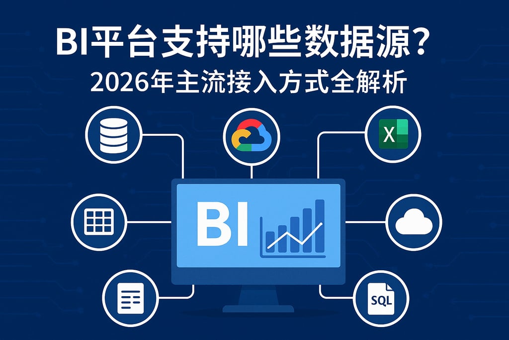 BI平台支持哪些数据源？2026年主流接入方式全解析