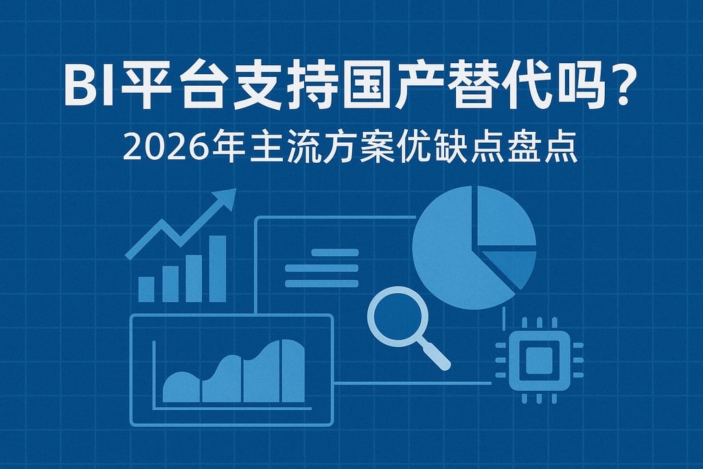 BI平台支持国产替代吗？2026年主流方案优缺点盘点