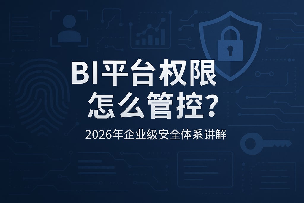 BI平台权限怎么管控？2026年企业级安全体系讲解