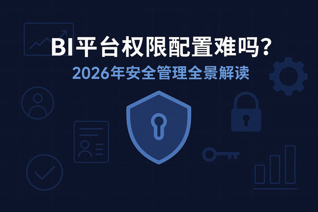 BI平台权限配置难吗？2026年安全管理全景解读