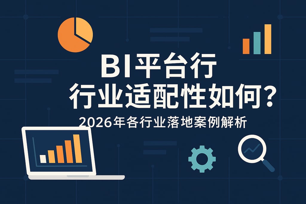 BI平台行业适配性如何？2026年各行业落地案例解析