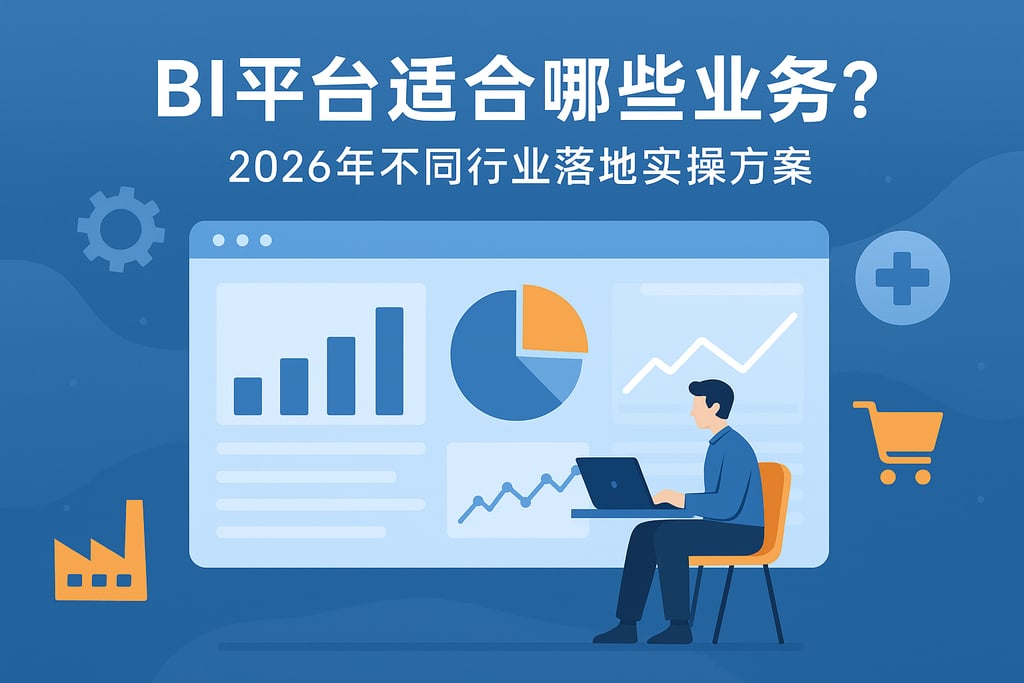 BI平台适合哪些业务？2026年不同行业落地实操方案