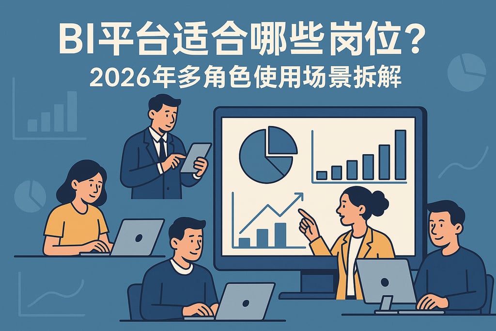 BI平台适合哪些岗位？2026年多角色使用场景拆解