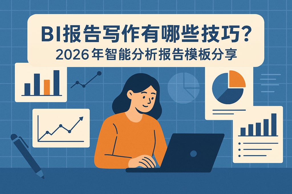 BI报告写作有哪些技巧？2026年智能分析报告模板分享