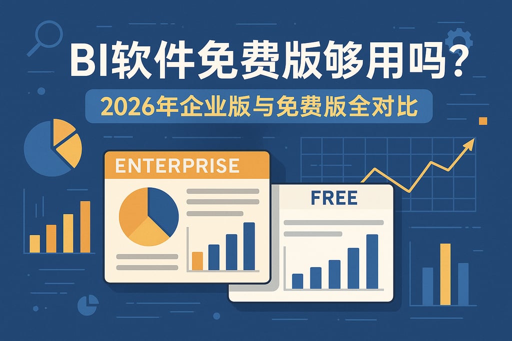 BI软件免费版够用吗？2026年企业版与免费版全对比