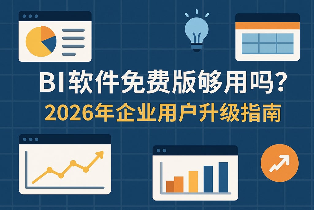 BI软件免费版够用吗？2026年企业用户升级指南
