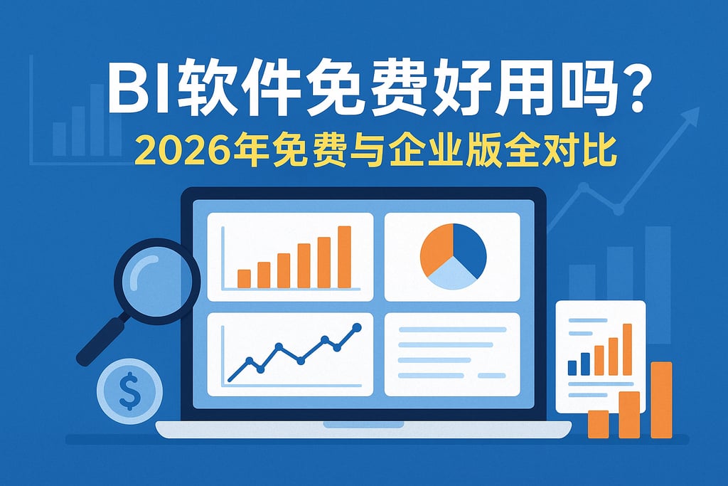BI软件免费版好用吗？2026年免费与企业版全对比