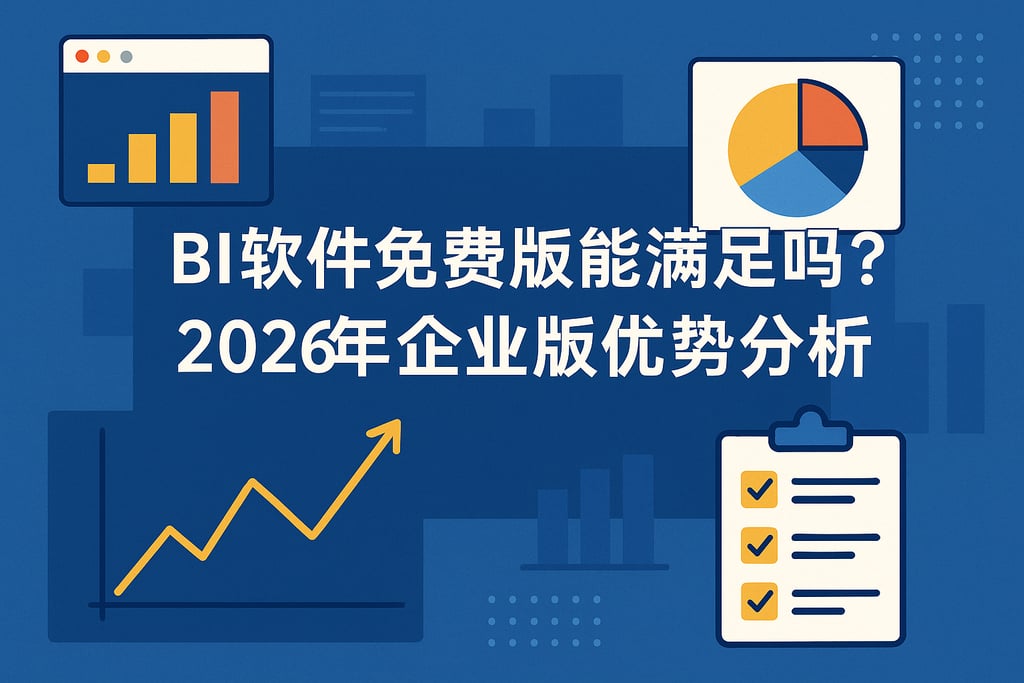 BI软件免费版能满足吗？2026年企业版优势分析