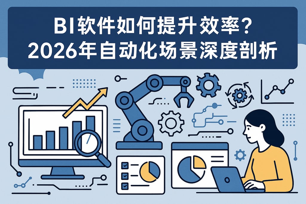 BI软件如何提升效率？2026年自动化场景深度剖析