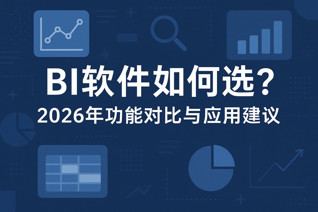 BI软件如何选？2026年功能对比与应用建议
