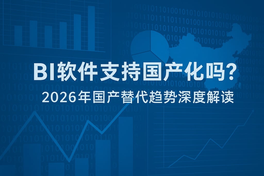 BI软件支持国产化吗？2026年国产替代趋势深度解读