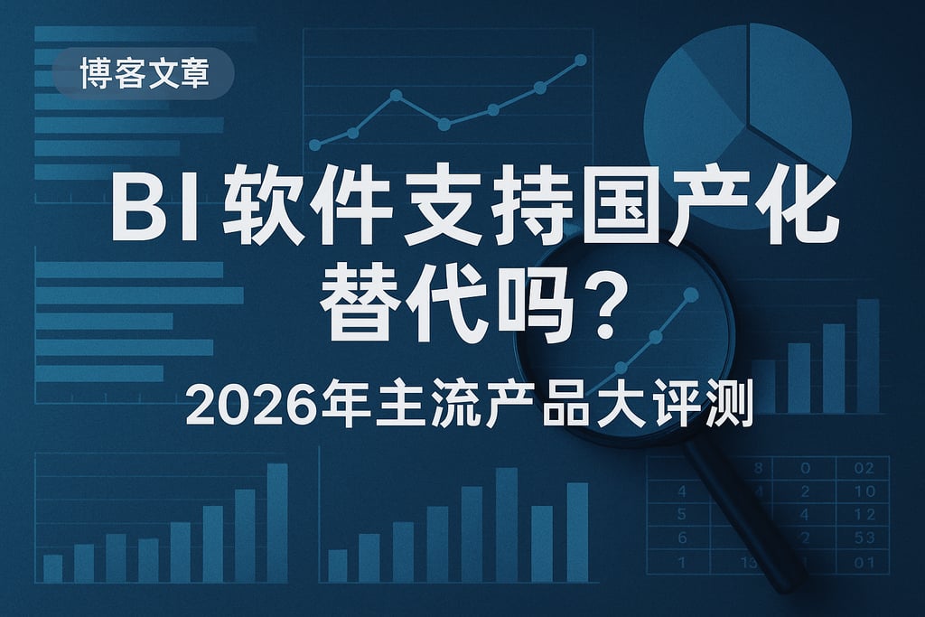 BI软件支持国产化替代吗？2026年主流产品大评测