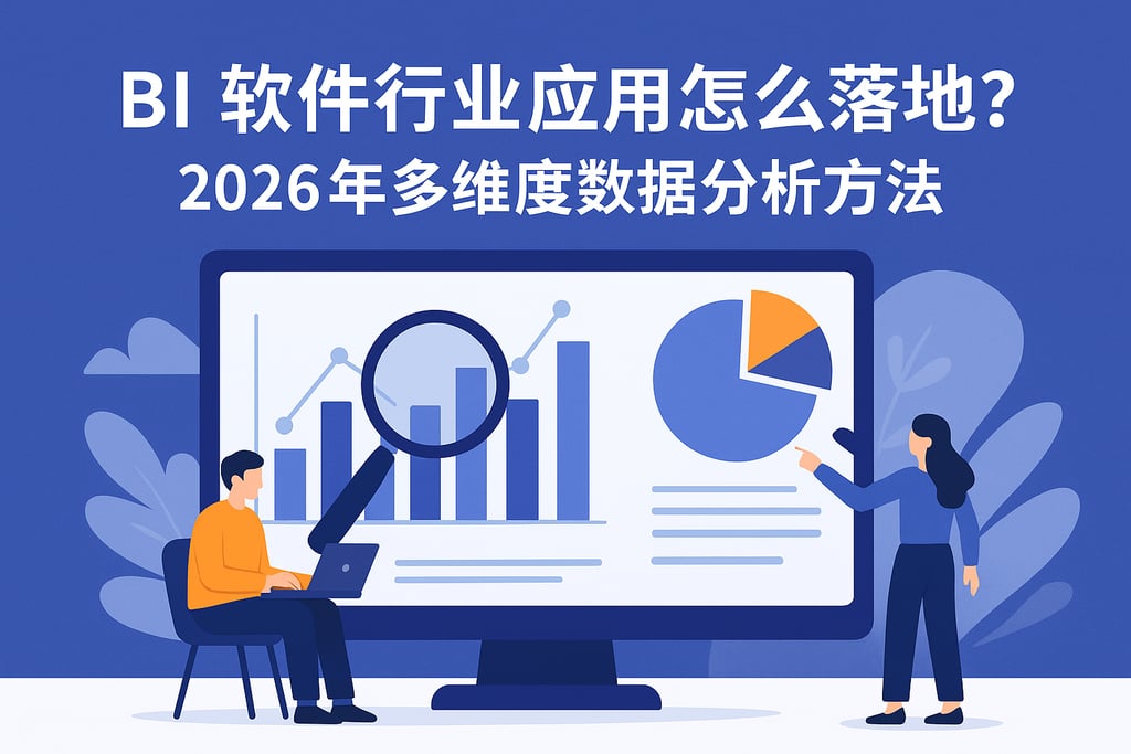 BI软件行业应用怎么落地？2026年多维度数据分析方法