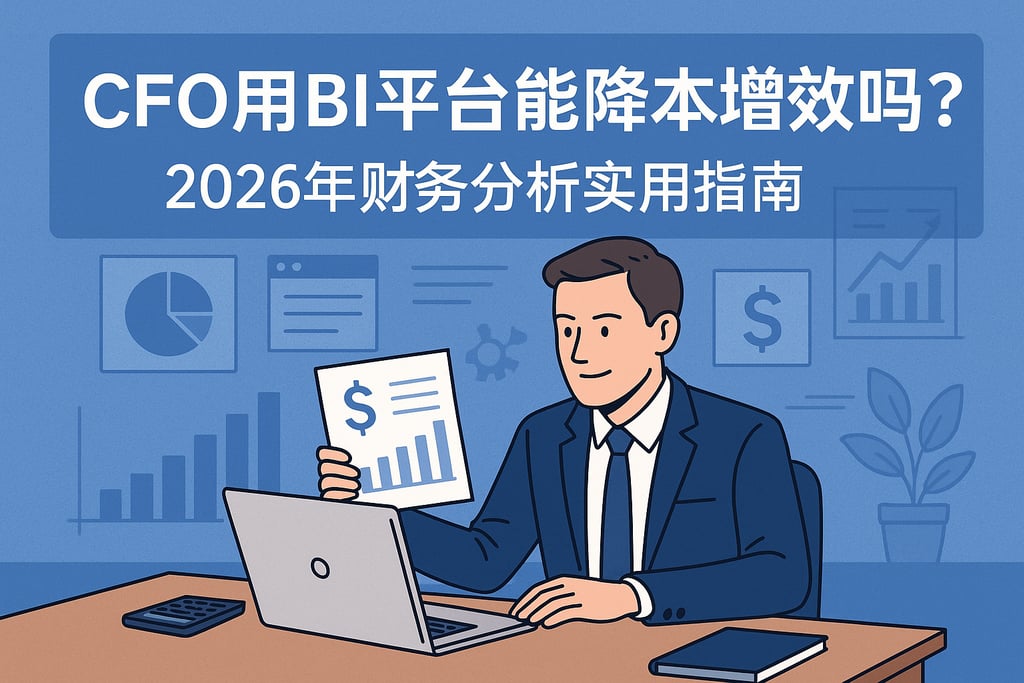 CFO用BI平台能降本增效吗？2026年财务分析实用指南
