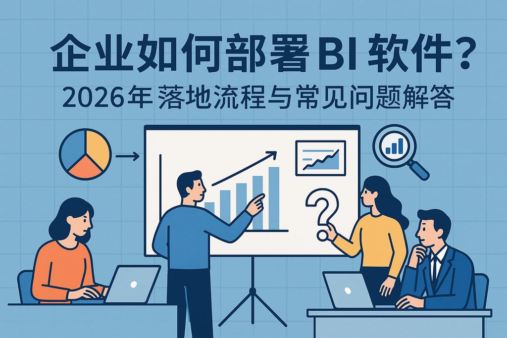 企业如何部署BI软件？2026年落地流程与常见问题解答