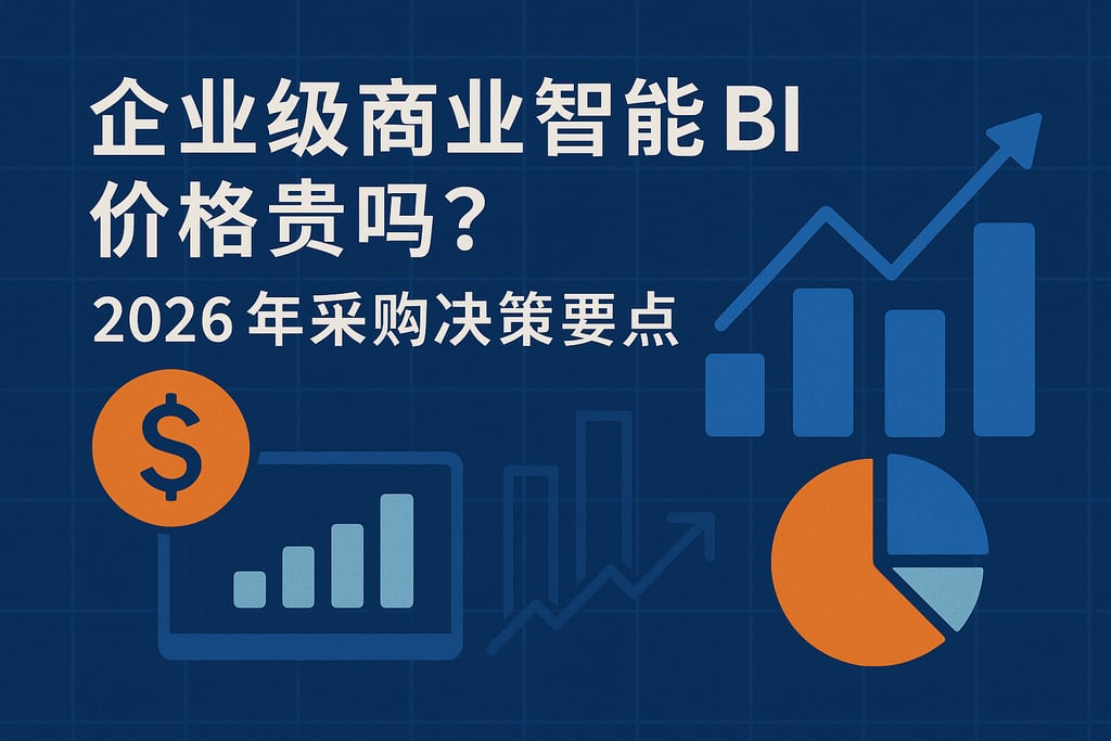 企业级商业智能BI价格贵吗？2026年采购决策要点