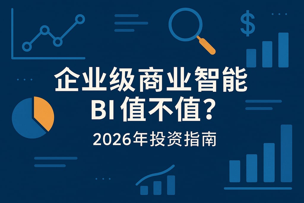 企业级商业智能BI值不值？2026年投资指南