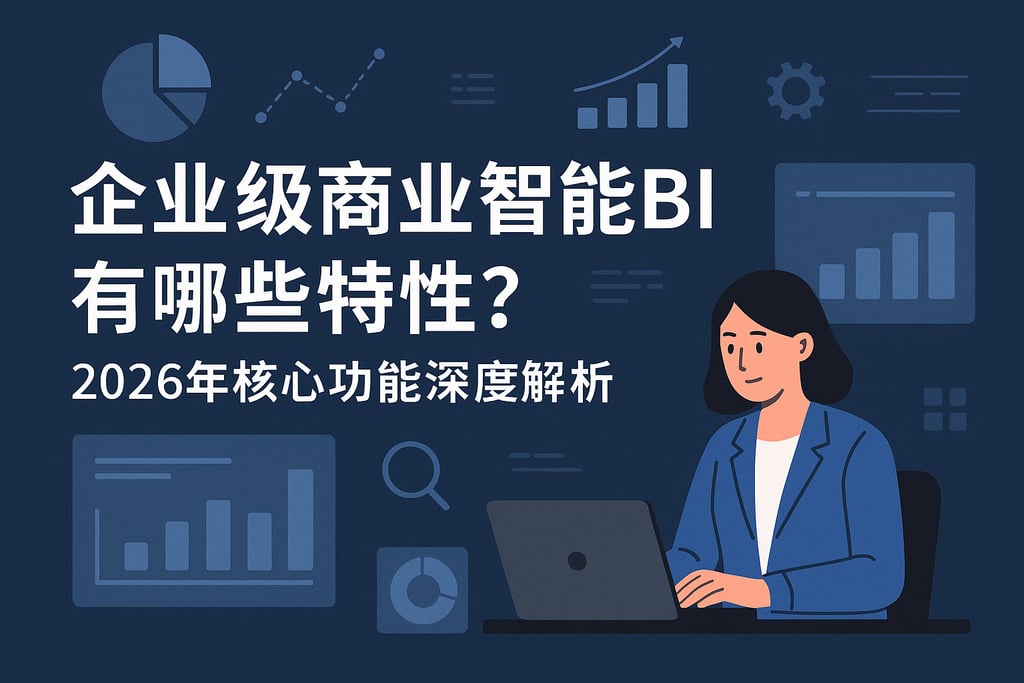 企业级商业智能BI有哪些特性？2026年核心功能深度解析
