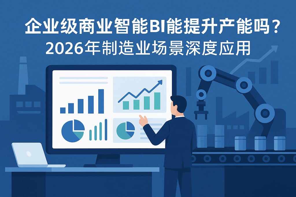 企业级商业智能BI能提升产能吗？2026年制造业场景深度应用