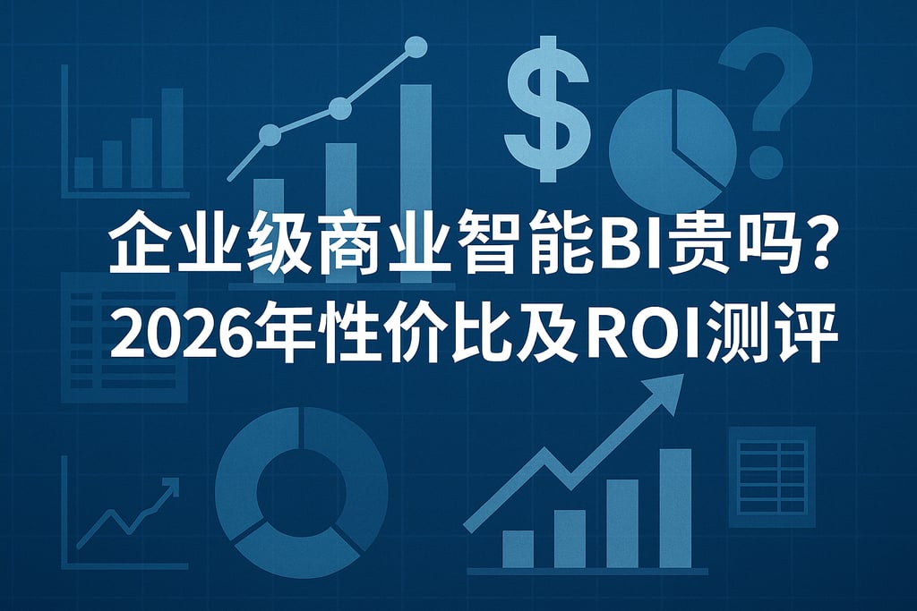 企业级商业智能BI贵吗？2026年性价比及ROI测评