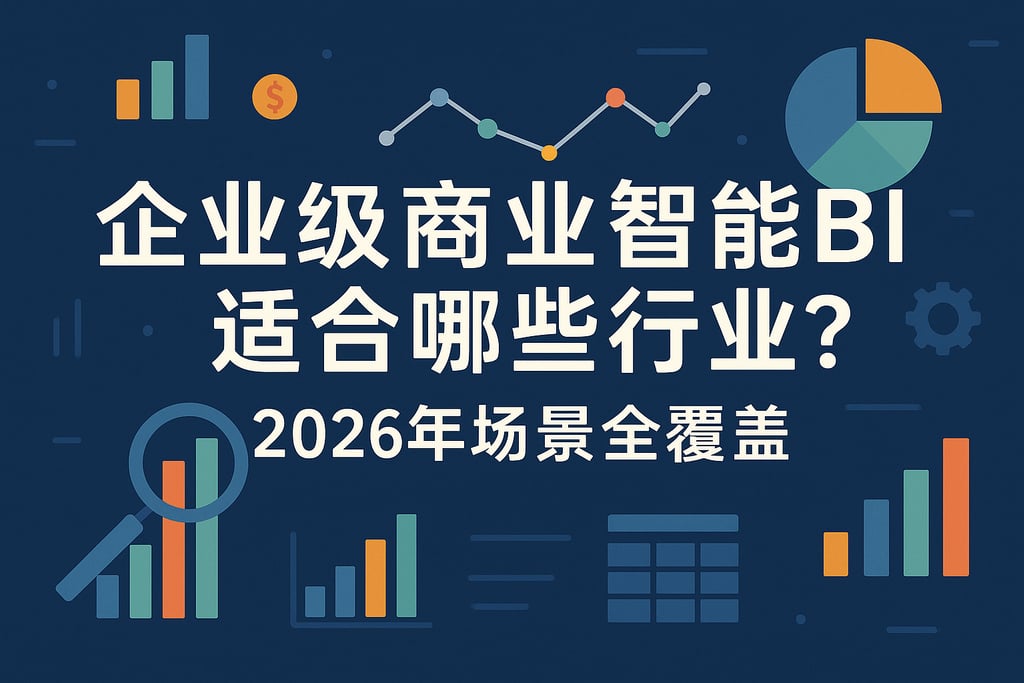 企业级商业智能BI适合哪些行业？2026年场景全覆盖