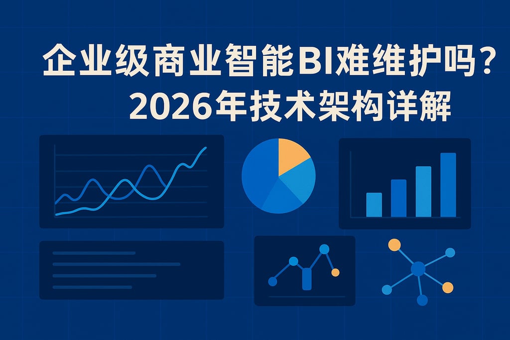 企业级商业智能BI难维护吗？2026年技术架构详解