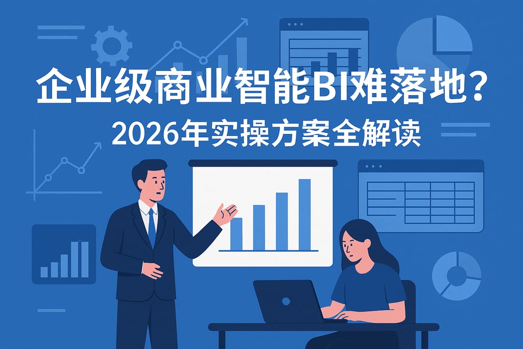 企业级商业智能BI难落地？2026年实操方案全解读