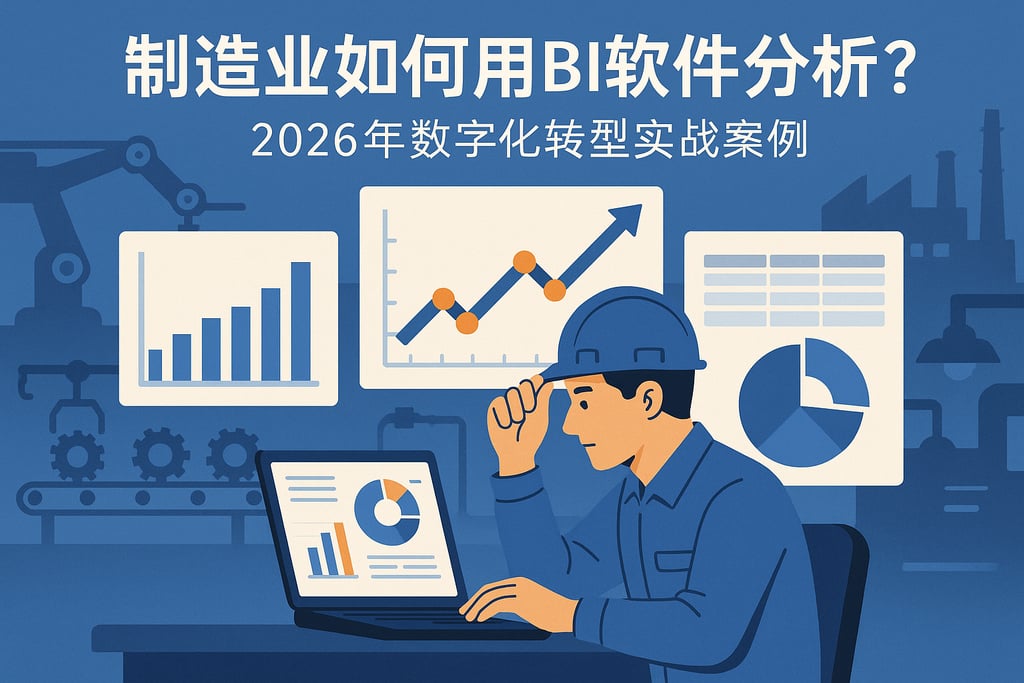 制造业如何用BI软件分析？2026年数字化转型实战案例