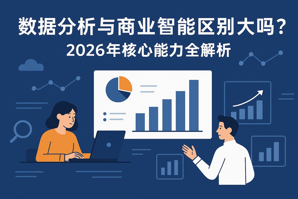 数据分析与商业智能区别大吗？2026年核心能力全解析