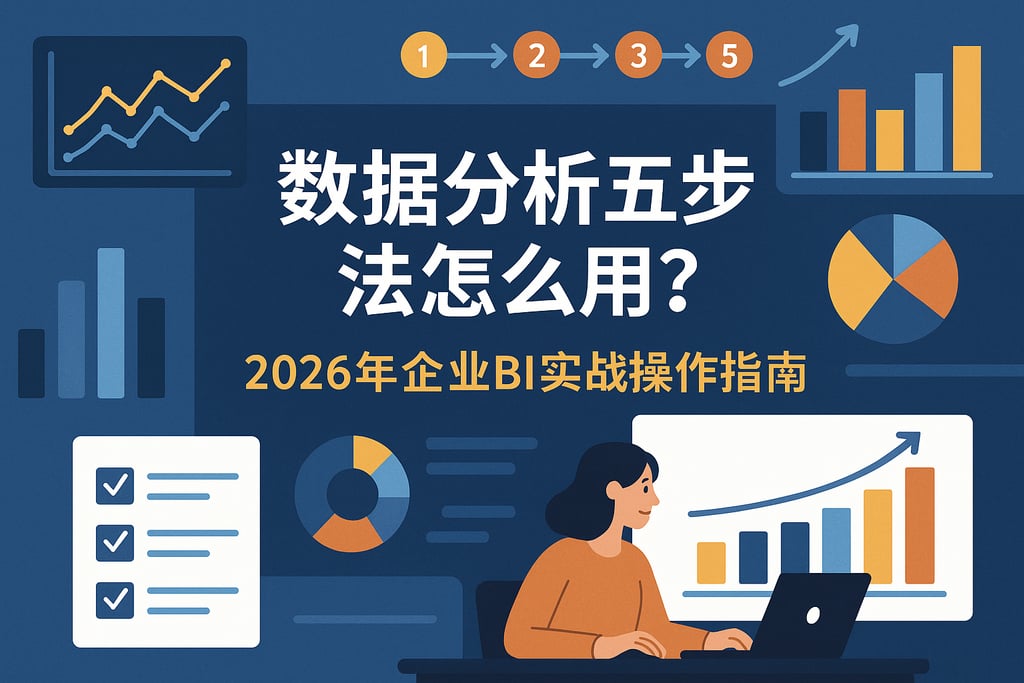 数据分析五步法怎么用？2026年企业BI实战操作指南