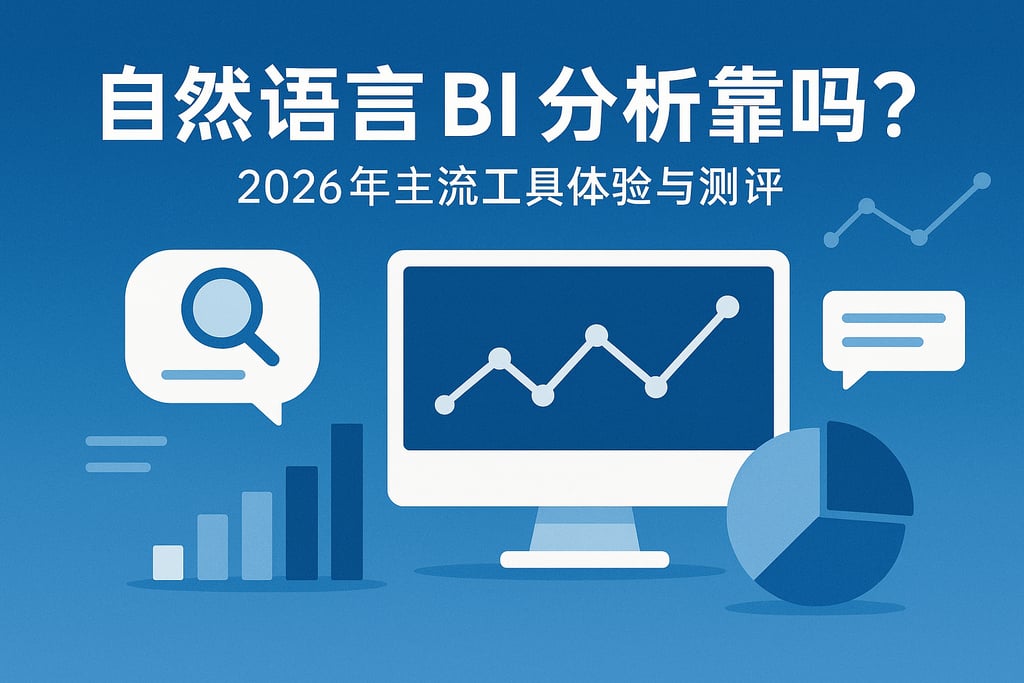自然语言BI分析靠谱吗？2026年主流工具体验与测评