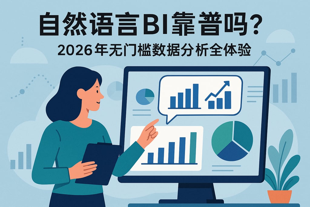 自然语言BI靠谱吗？2026年无门槛数据分析全体验