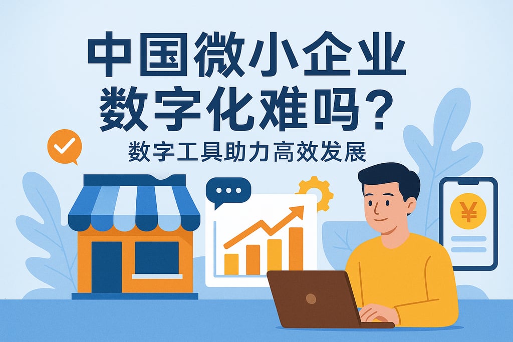 中国微小企业数字化难吗？数字工具助力高效发展