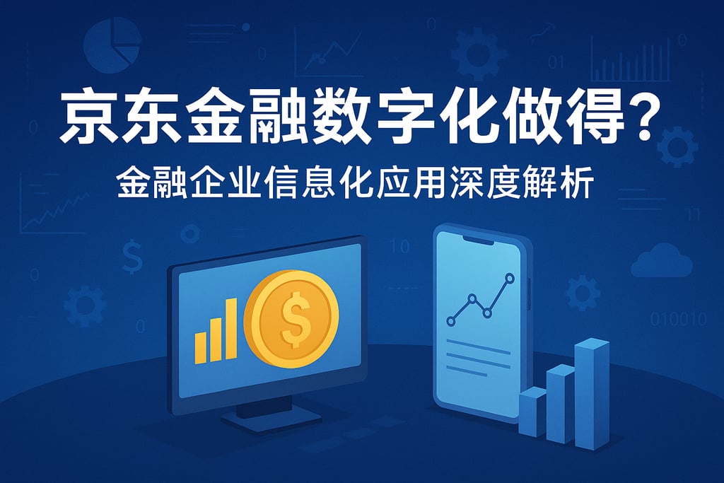 京东金融数字化做得怎样？金融企业信息化应用深度解析