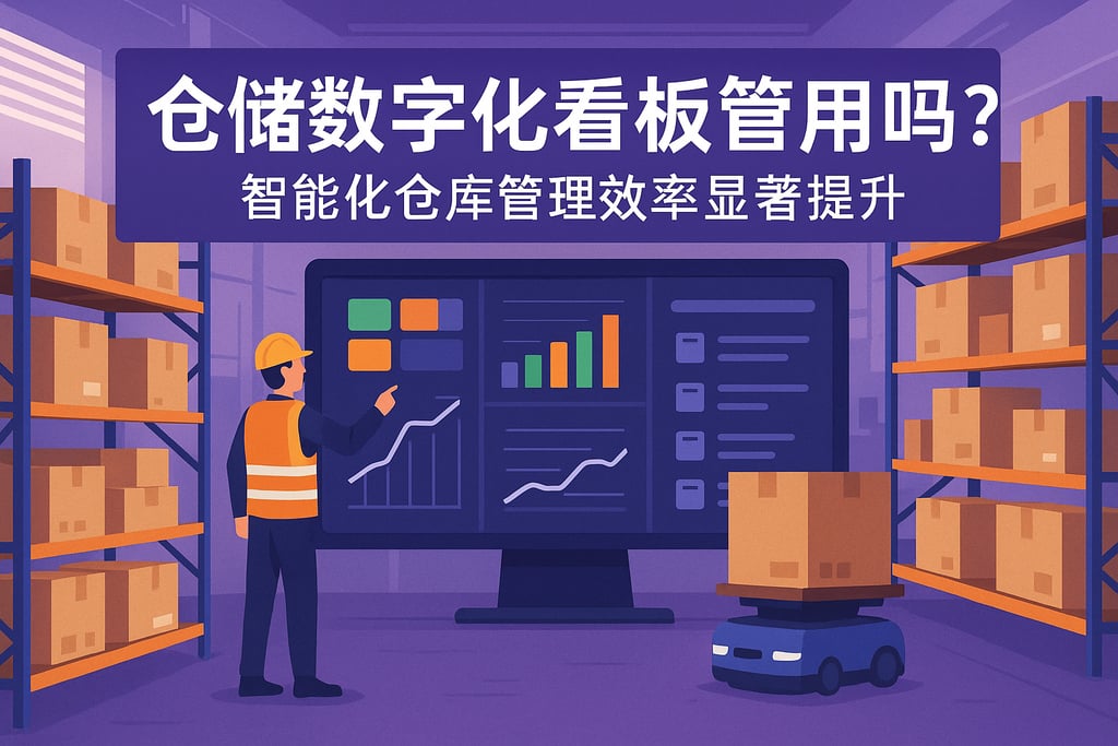 仓储数字化看板管用吗？智能化仓库管理效率显著提升