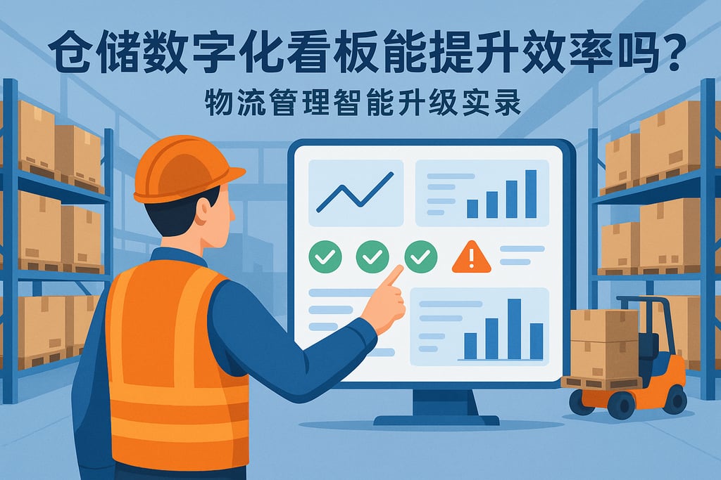 仓储数字化看板能提升效率吗？物流管理智能升级实录