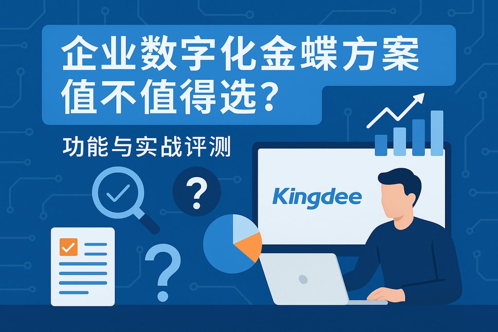 企业数字化金蝶方案值不值得选？功能与实战评测