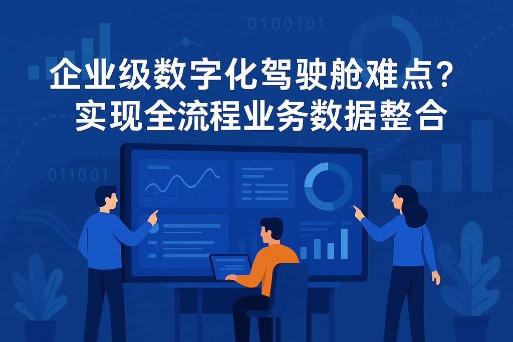 企业级数字化驾驶舱难点？实现全流程业务数据整合