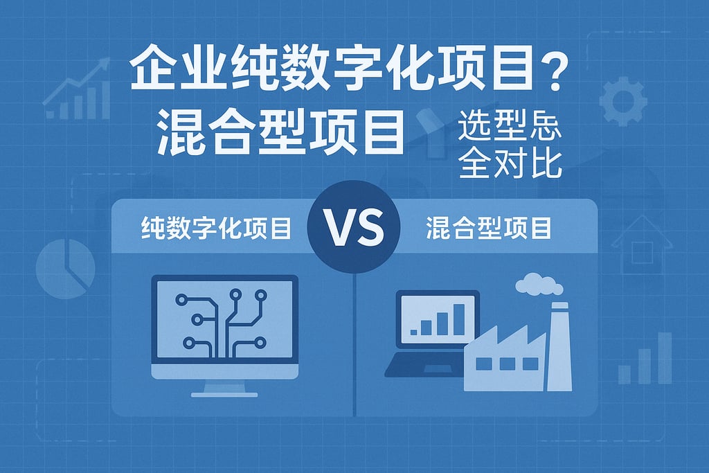 企业纯数字化项目vs混合型项目？选型思路全对比